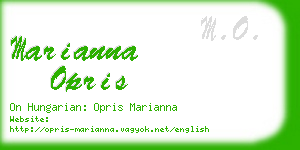 marianna opris business card